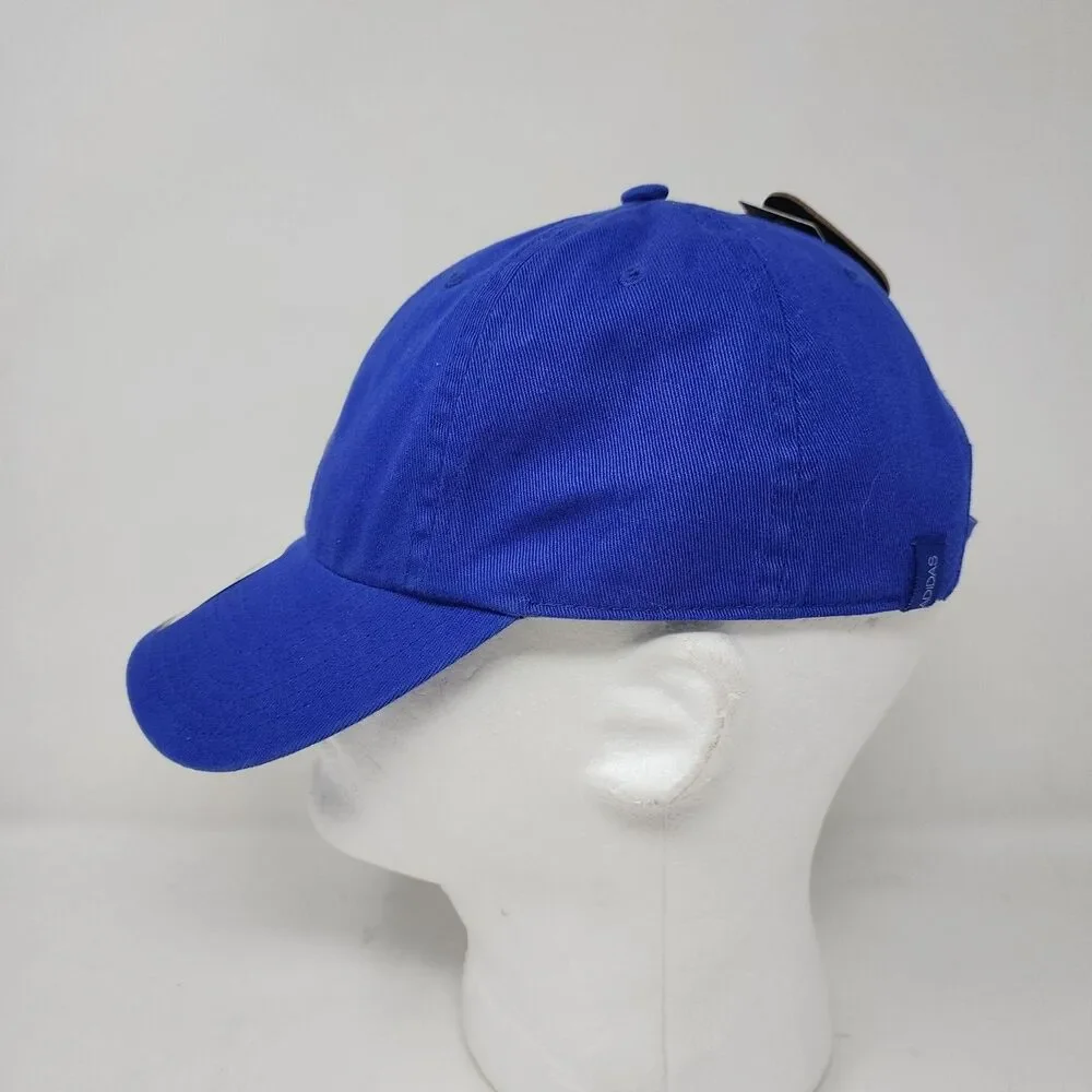 Adidas Hat Cap Strap Back Womens Adjustable Blue AEROREADY Cotton Logo Twill